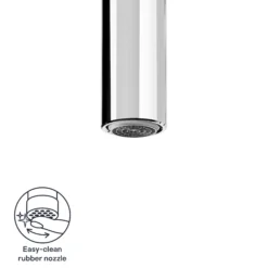 GoodHome Kamut Chrome-plated Kitchen Twin Lever Tap -Prime Kitchen goodhome kamut chrome plated kitchen twin lever tap5059340452661 72c EN