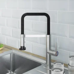 GoodHome Kamut Stainless Steel Effect Kitchen Side Lever Spring Neck Tap 14 GoodHome Kamut Stainless Steel Effect Kitchen Side Lever Spring Neck Tap -Prime Kitchen goodhome kamut stainless steel effect kitchen side lever spring neck tap5059340504421 01i