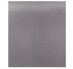 GoodHome Kasei Silver Gunmetal Effect Stainless Steel Splashback, (H)800mm (W)600mm (T)10mm