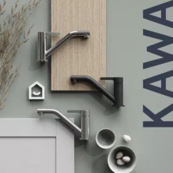 GoodHome Kawa Chrome-plated Kitchen Top Lever Tap -Prime Kitchen goodhome kawa chrome plated kitchen top lever tap5059340452562 46i