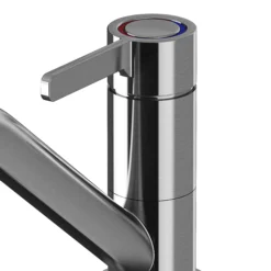 GoodHome Kawa Stainless Steel Effect Kitchen Top Lever Tap -Prime Kitchen goodhome kawa stainless steel effect kitchen top lever tap5059340452579 37c
