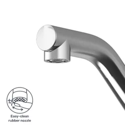 GoodHome Kawa Stainless Steel Effect Kitchen Top Lever Tap -Prime Kitchen goodhome kawa stainless steel effect kitchen top lever tap5059340452579 72c EN