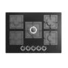 GoodHome Linksense GH78GASLK 70cm Gas Hob - Black -Prime Kitchen goodhome linksense gh78gaslk 70cm gas hob black5059340445786 02c