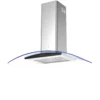 GoodHome LinkSense GHCG90LKSS Glass Curved Cooker Hood (W)89.8cm -Prime Kitchen goodhome linksense ghcg90lkss glass curved cooker hood w 89 8cm5059340446073 01c