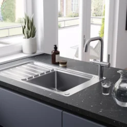 GoodHome Loreli Stainless Steel Effect Filter Tap -Prime Kitchen goodhome loreli stainless steel effect filter tap5059340452494 02i 1