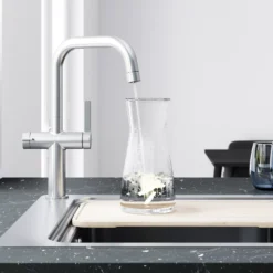 GoodHome Loreli Stainless Steel Effect Filter Tap -Prime Kitchen goodhome loreli stainless steel effect filter tap5059340452494 04i 1