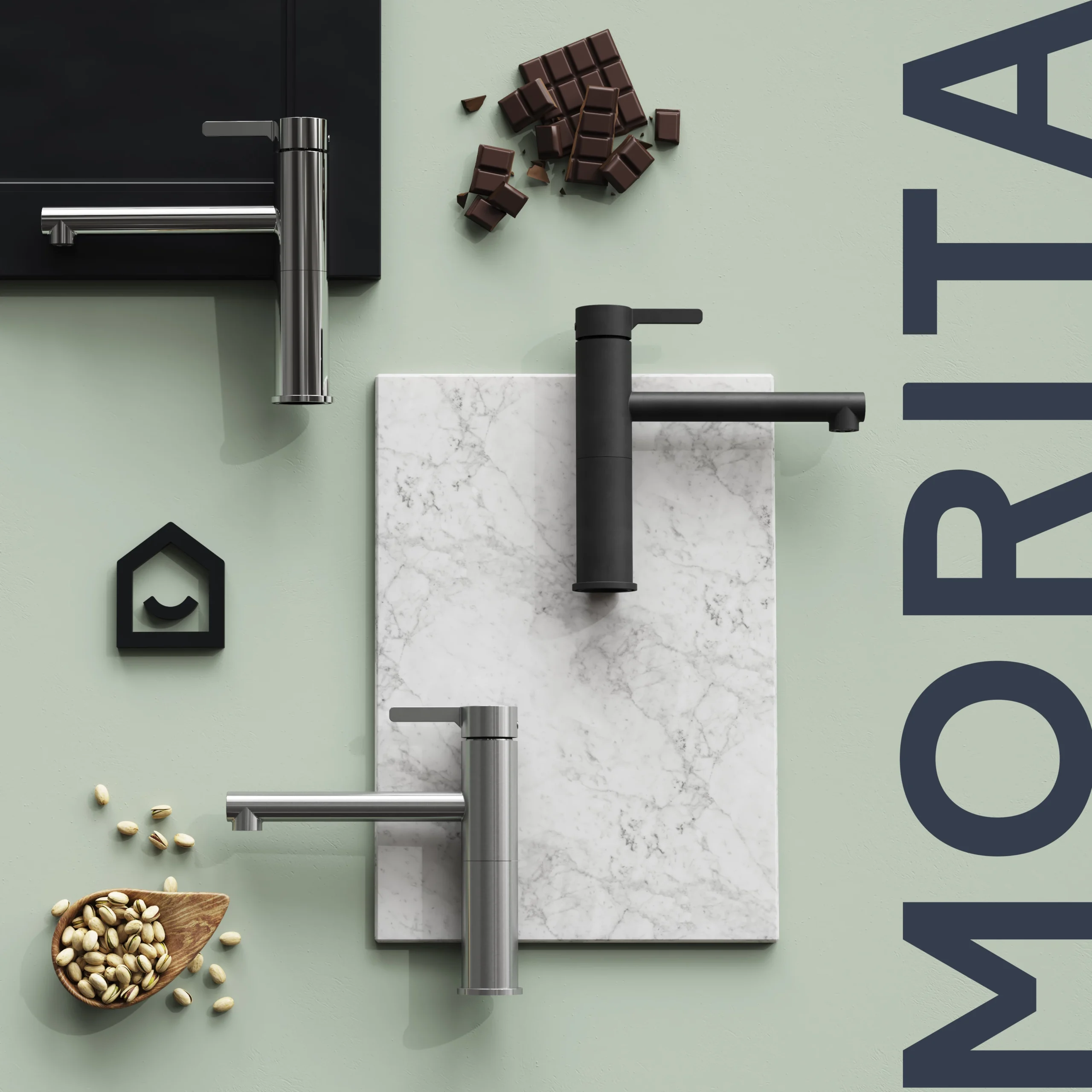 GoodHome Morita Black Graphite Effect Kitchen Top Lever Tap 15 GoodHome Morita Black Graphite Effect Kitchen Top Lever Tap - Image 13