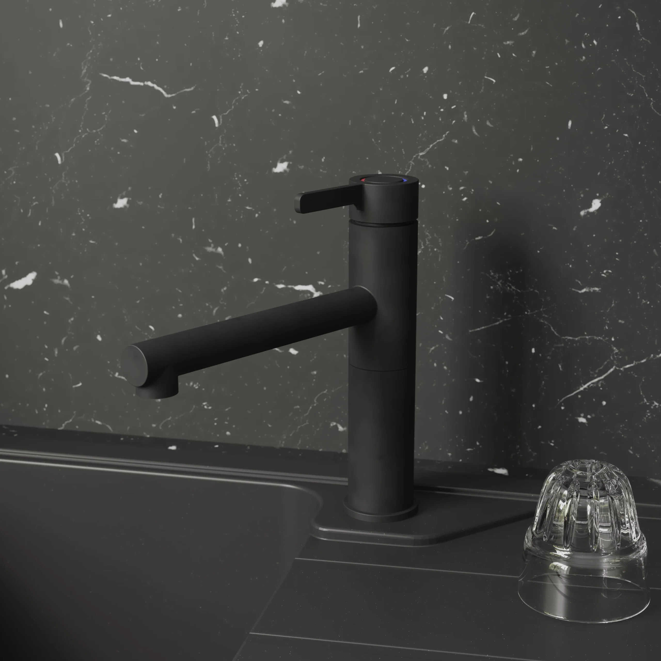 GoodHome Morita Black Graphite Effect Kitchen Top Lever Tap 6 GoodHome Morita Black Graphite Effect Kitchen Top Lever Tap - Image 4