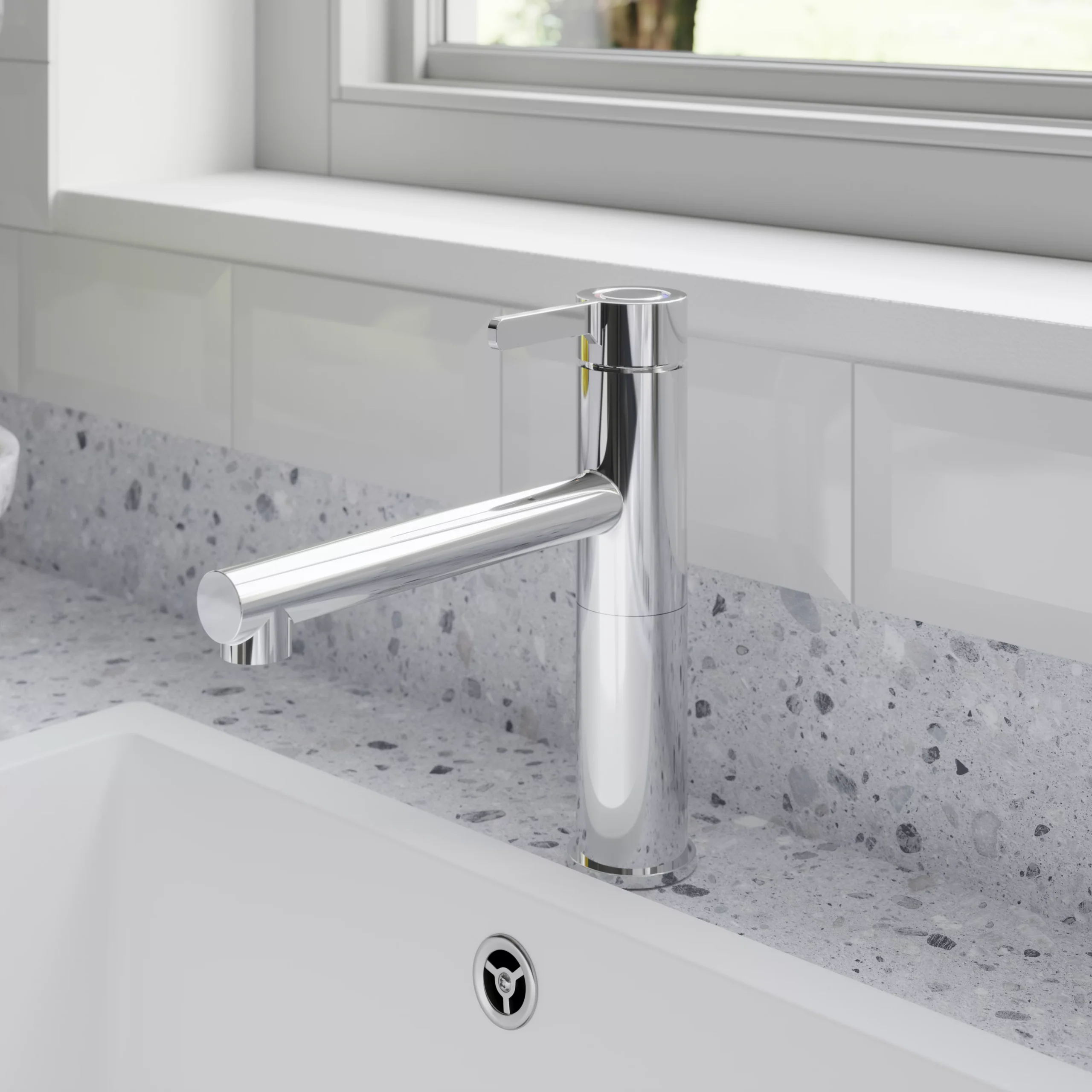 GoodHome Morita Chrome-plated Kitchen Top Lever Tap 4 GoodHome Morita Chrome-plated Kitchen Top Lever Tap - Image 2