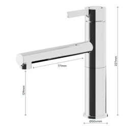 GoodHome Morita Chrome-plated Kitchen Top Lever Tap 16 GoodHome Morita Chrome-plated Kitchen Top Lever Tap -Prime Kitchen goodhome morita chrome plated kitchen top lever tap5059340452593 02t