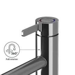 GoodHome Morita Stainless Steel Effect Kitchen Top Lever Tap -Prime Kitchen goodhome morita stainless steel effect kitchen top lever tap5059340452609 71c EN