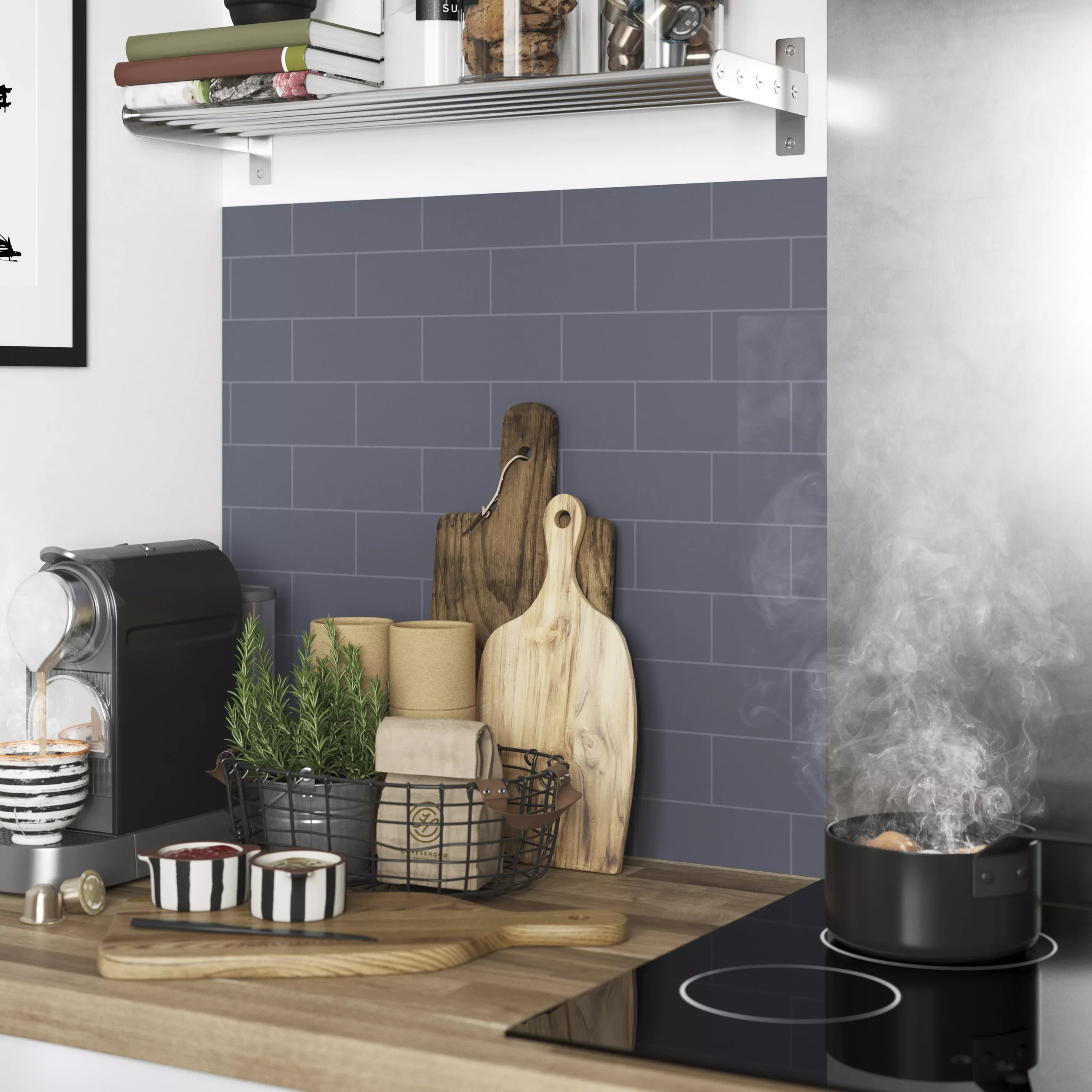 GoodHome Nepeta Anthracite Smooth / Shallow Paper & Resin Back Panel, (H)6000mm (W)20000mm (T)3mm 7 GoodHome Nepeta Anthracite Smooth / Shallow Paper & Resin Back Panel, (H)6000mm (W)20000mm (T)3mm - Image 5