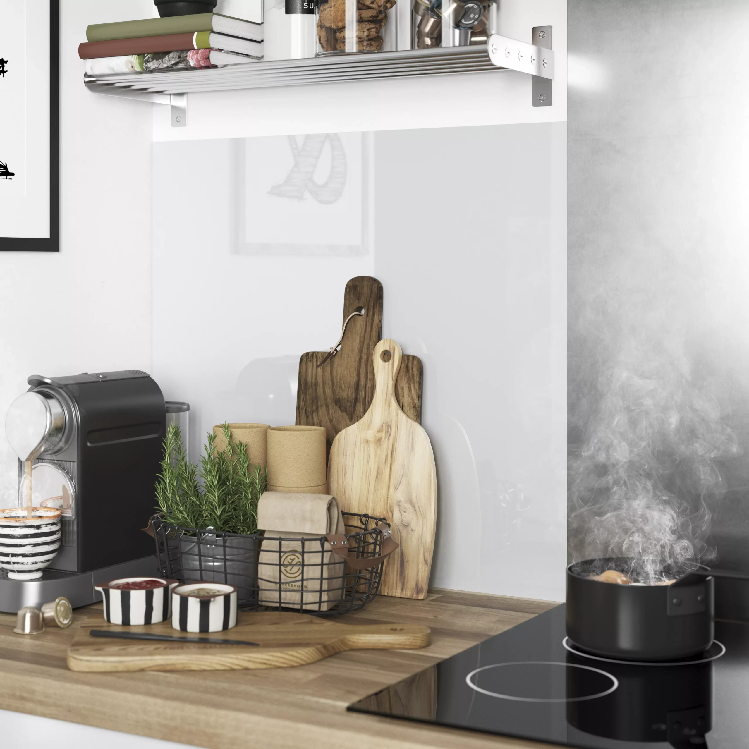 GoodHome Nepeta Anthracite Smooth / Shallow Paper & Resin Back Panel, (H)6000mm (W)20000mm (T)3mm 8 GoodHome Nepeta Anthracite Smooth / Shallow Paper & Resin Back Panel, (H)6000mm (W)20000mm (T)3mm - Image 6