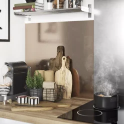 GoodHome Nepeta Copper & Inox Metallic Paper & Resin Back Panel, (H)6000mm (W)20000mm (T)3mm -Prime Kitchen goodhome nepeta copper inox metallic paper resin back panel h 6000mm w 20000mm t 3mm3663602636373 21i