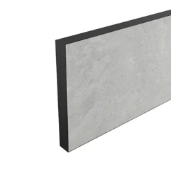 GoodHome Nepeta Grey Stone Effect Paper & Resin Upstand (L)3000mm -Prime Kitchen goodhome nepeta grey stone effect paper resin upstand l 3000mm3663602636656 01c Ceramic