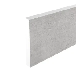 GoodHome Nepeta White Stone Effect Paper & Resin Upstand (L)3000mm -Prime Kitchen goodhome nepeta white stone effect paper resin upstand l 3000mm3663602636663 01c Light Stone