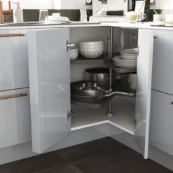 GoodHome Pebre Anthracite Not Soft Close Pull Out Storage, (H)639mm (W)830mm -Prime Kitchen goodhome pebre anthracite not soft close pull out storage h 639mm w 830mm3663602480259 02i