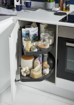 GoodHome Pebre Anthracite Soft-close Pull Out Storage, (H)698mm (W)865mm -Prime Kitchen goodhome pebre anthracite soft close pull out storage h 698mm w 865mm3663602480228 03i bq