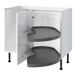 GoodHome Pebre Anthracite Soft-close Pull Out Storage, (H)698mm (W)865mm -Prime Kitchen goodhome pebre anthracite soft close pull out storage h 698mm w 865mm3663602480228 21c