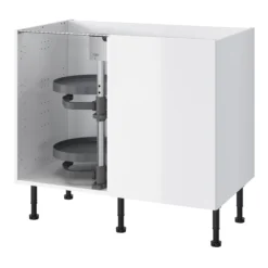 GoodHome Pebre Anthracite Soft-close Pull Out Storage, (H)698mm (W)865mm -Prime Kitchen goodhome pebre anthracite soft close pull out storage h 698mm w 865mm3663602480228 22c