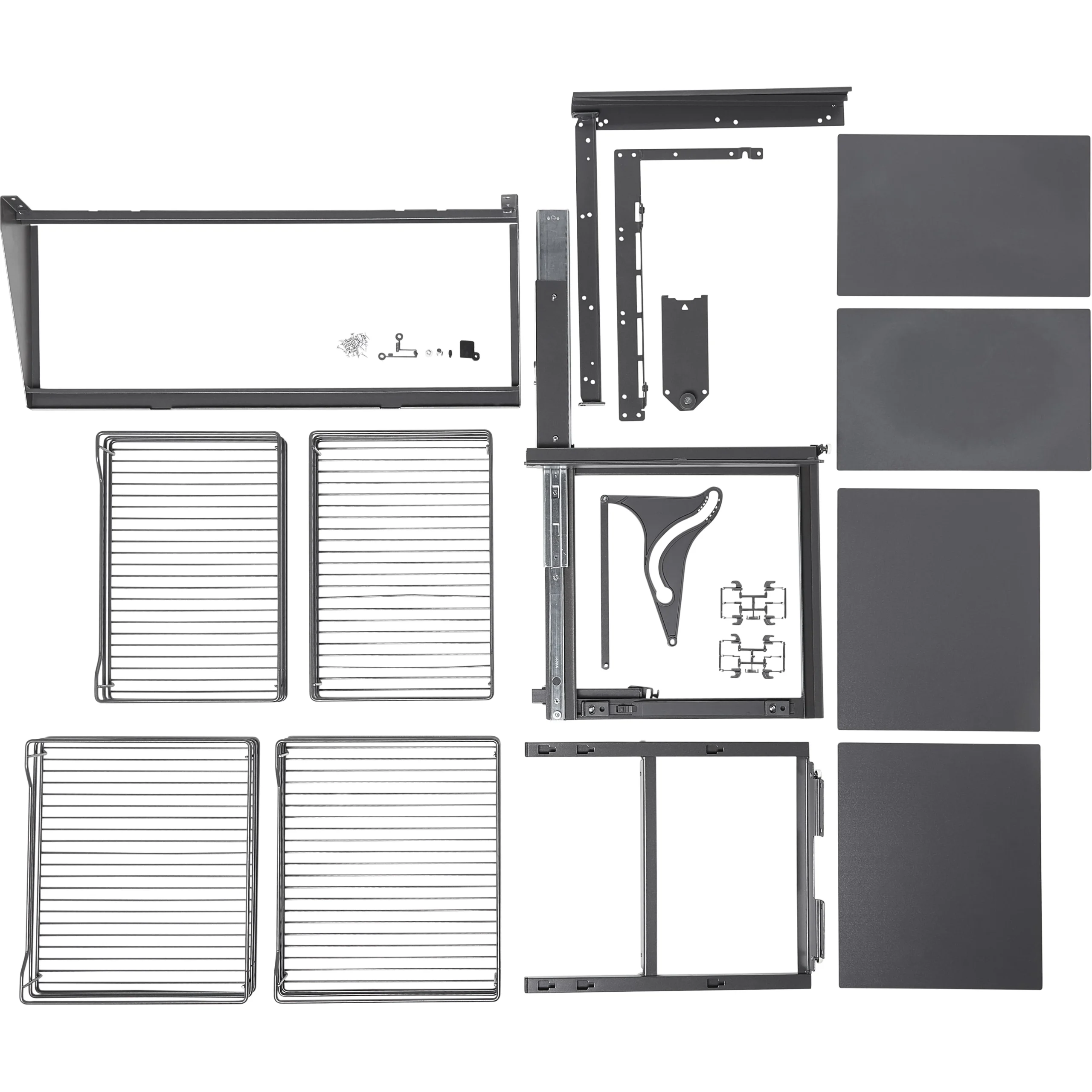 GoodHome Pebre Anthracite Soft-open Left Outward Pull Out Storage, (H)639mm (W)855mm 5 GoodHome Pebre Anthracite Soft-open Left Outward Pull Out Storage, (H)639mm (W)855mm - Image 3