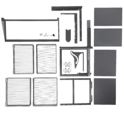 GoodHome Pebre Anthracite Soft-open Right Outward Pull Out Storage, (H)639mm (W)855mm -Prime Kitchen goodhome pebre anthracite soft open right outward pull out storage h 639mm w 855mm3663602480242 07c bq