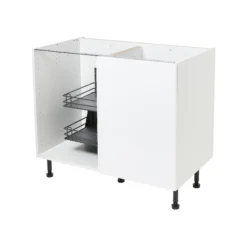 GoodHome Pebre Anthracite Soft-open Right Outward Pull Out Storage, (H)639mm (W)855mm -Prime Kitchen goodhome pebre anthracite soft open right outward pull out storage h 639mm w 855mm3663602480242 22c