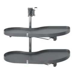 GoodHome Pebre Soft-close LH Corner Cabinet Pull-out Storage -Prime Kitchen goodhome pebre soft close lh corner cabinet pull out storage3663602480211 01c