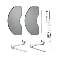 GoodHome Pebre Soft-close LH Corner Cabinet Pull-out Storage -Prime Kitchen goodhome pebre soft close lh corner cabinet pull out storage3663602480211 07c bq