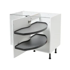 GoodHome Pebre Soft-close LH Corner Cabinet Pull-out Storage