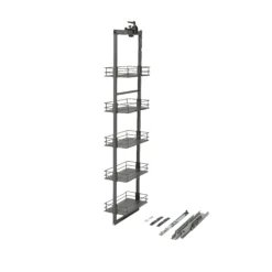 GoodHome Pebre Soft Close Runners Larder Pull-out Storage -Prime Kitchen goodhome pebre soft close runners larder pull out storage3663602480266 03c bq