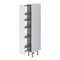 GoodHome Pebre Soft Close Runners Larder Pull-out Storage -Prime Kitchen goodhome pebre soft close runners larder pull out storage3663602480266 21c