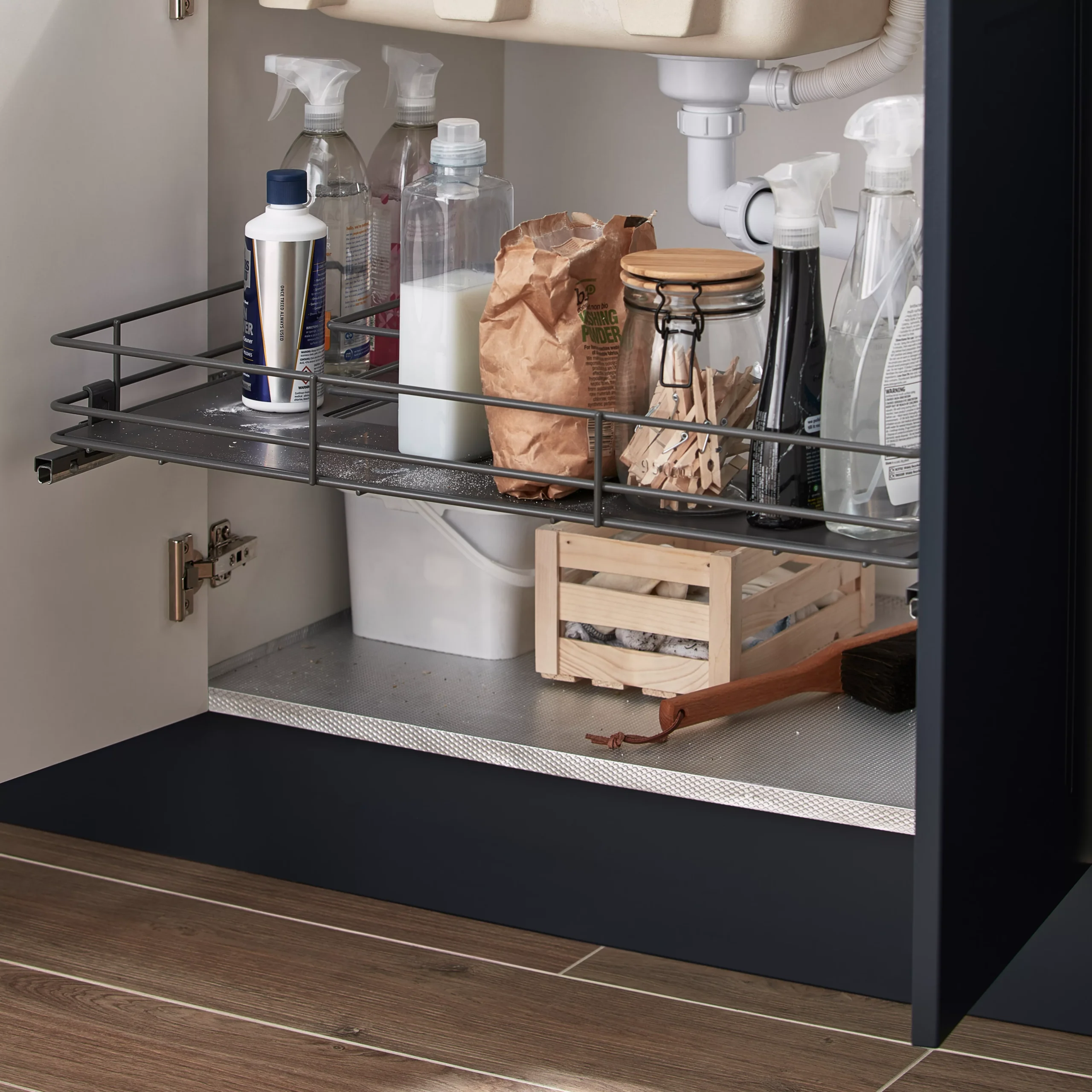 GoodHome Pebre Under Sink Shelf Pull-out Storage 8 GoodHome Pebre Under Sink Shelf Pull-out Storage - Image 6