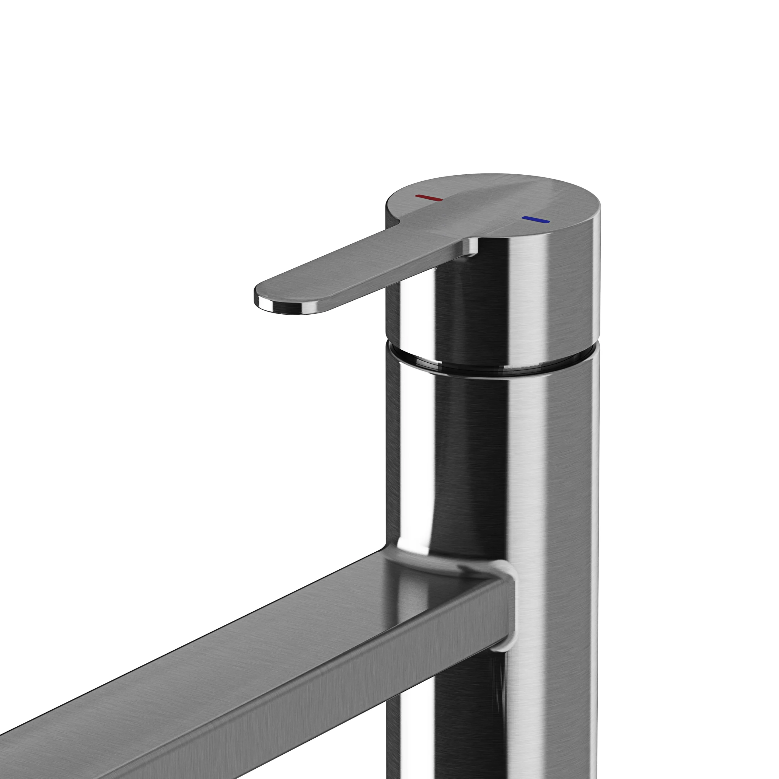GoodHome Phoran Stainless Steel Effect Kitchen Top Lever Tap 5 GoodHome Phoran Stainless Steel Effect Kitchen Top Lever Tap - Image 3