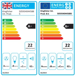 GoodHome PlasmaSense GHAG90PLAS Black Steel & Glass Angled Cooker Hood (W)89.8cm - Black -Prime Kitchen goodhome plasmasense ghag90plas black steel glass angled cooker hood w 89 8cm black5059340445885 EUP EN