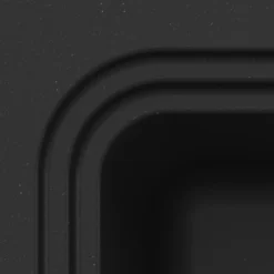 GoodHome Romesco Black Composite Quartz 1 Bowl Kitchen Sink Set With Large Drainer (W)515mm (L)883mm -Prime Kitchen goodhome romesco black composite quartz 1 bowl kitchen sink set with large drainer w 515mm l 883mm5059340458496 36c 1