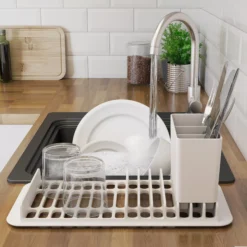 GoodHome Romesco Black Quartz Composite Rectangular 1 Bowl Composite Sink (W)511mm -Prime Kitchen goodhome romesco black quartz composite rectangular 1 bowl composite sink w 511mm3663602791966 10bq