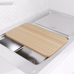 GoodHome Romesco Brushed Stainless Steel 1 Bowl Kitchen Sink (W)510mm X (L)880mm -Prime Kitchen goodhome romesco brushed stainless steel 1 bowl kitchen sink w 510mm x l 880mm5059340458526 04i 1