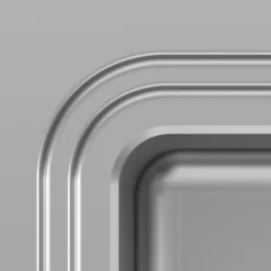 GoodHome Romesco Metallic Effect Stainless Steel Rectangular 1 Bowl Kitchen Sink (W)510mm -Prime Kitchen goodhome romesco metallic effect stainless steel rectangular 1 bowl kitchen sink w 510mm5059340458755 36c