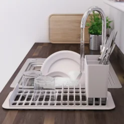 GoodHome Romesco Stainless Steel Rectangular 1 Bowl Sink (W)511mm -Prime Kitchen goodhome romesco stainless steel rectangular 1 bowl sink w 511mm3663602791935 09bq