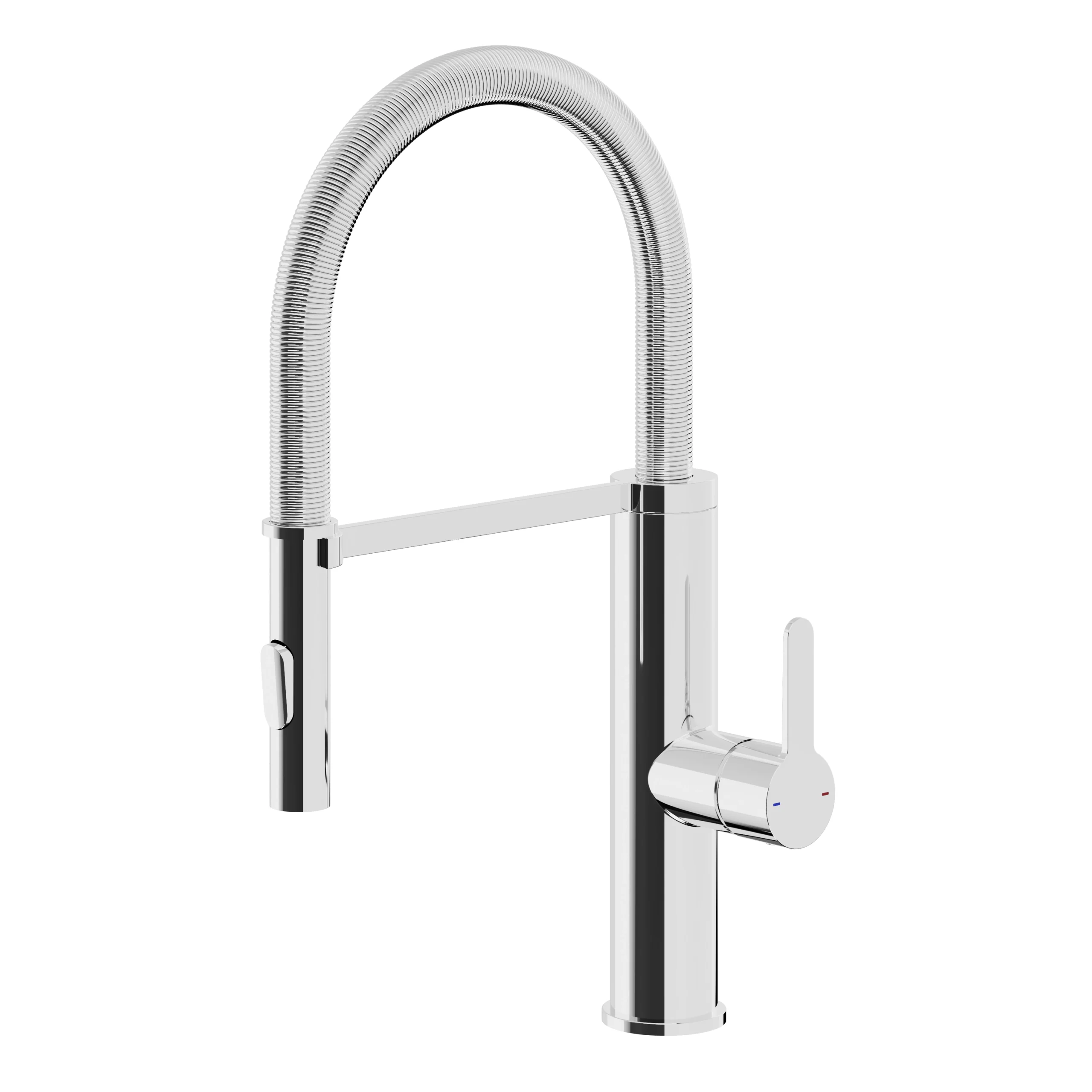 GoodHome Saffron Chrome-plated Kitchen Spring Neck Tap 3 GoodHome Saffron Chrome-plated Kitchen Spring Neck Tap
