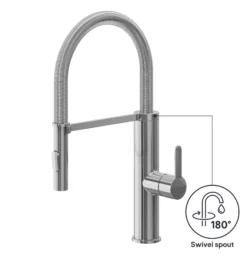 GoodHome Saffron Stainless Steel Effect Kitchen Spring Neck Tap -Prime Kitchen goodhome saffron stainless steel effect kitchen spring neck tap5059340452883 71c EN