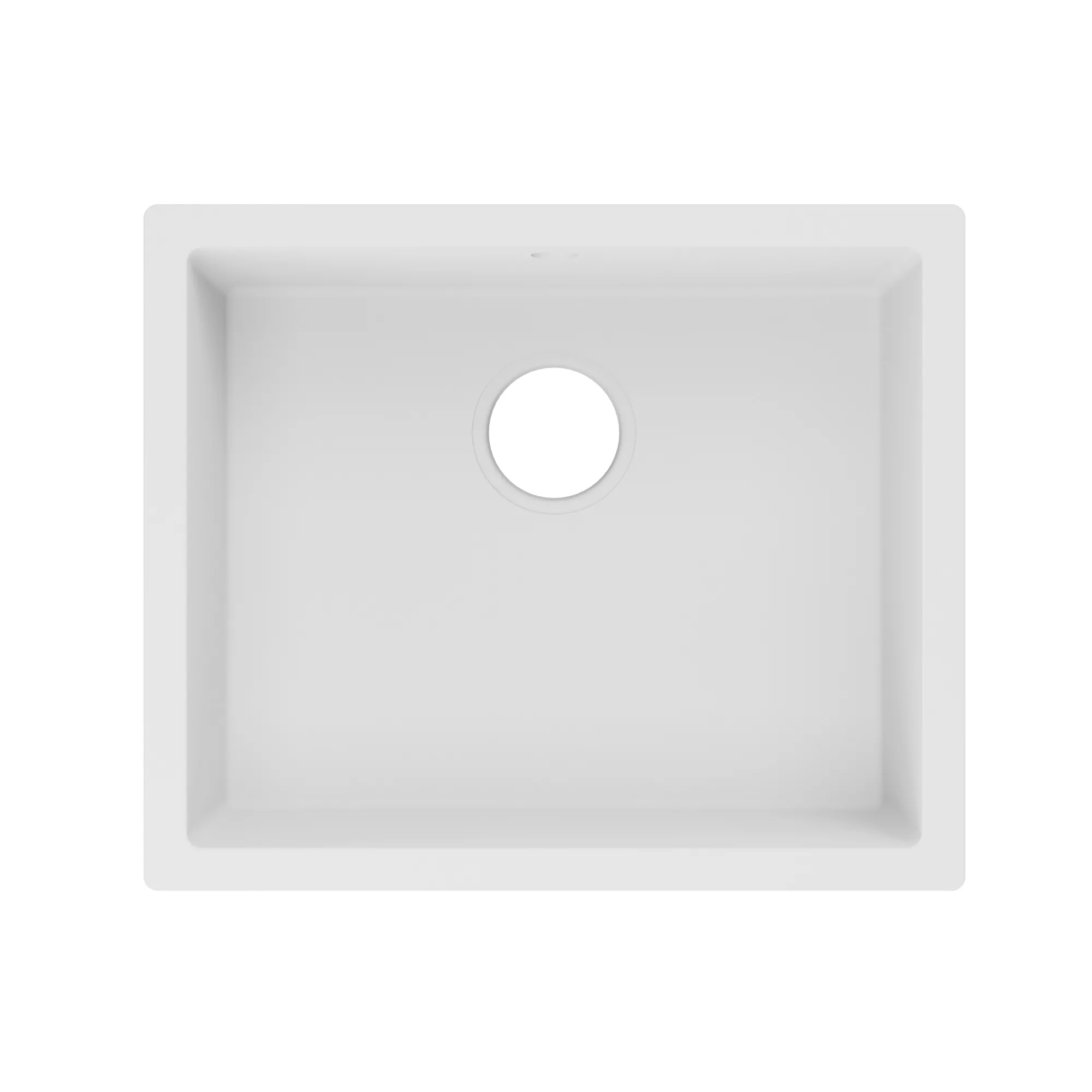 GoodHome Sorrel White Composite Quartz 1 Bowl Kitchen Sink (W)550mm X (L)460mm 3 GoodHome Sorrel White Composite Quartz 1 Bowl Kitchen Sink (W)550mm X (L)460mm