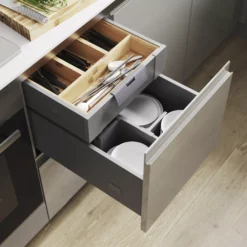GoodHome Soto Soft-close Deep Drawer Box (W)400mm -Prime Kitchen goodhome soto soft close deep drawer box w 400mm3663602479253 03i