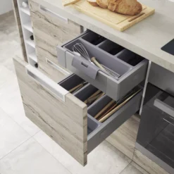 GoodHome Soto Soft-close Deep Drawer Box (W)400mm -Prime Kitchen goodhome soto soft close deep drawer box w 400mm3663602479253 05i