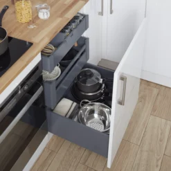 GoodHome Soto Soft-close Deep Drawer Box (W)600mm -Prime Kitchen goodhome soto soft close deep drawer box w 600mm3663602479277 20i