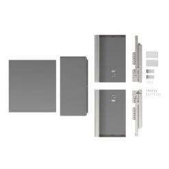 GoodHome Soto Soft-close Slimline Deep Drawer Box (W)400mm -Prime Kitchen goodhome soto soft close slimline deep drawer box w 400mm5059340400273 07c