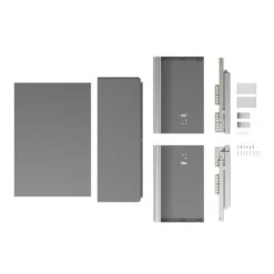 GoodHome Soto Soft-close Slimline Deep Drawer Box (W)500mm -Prime Kitchen goodhome soto soft close slimline deep drawer box w 500mm5059340400280 07c