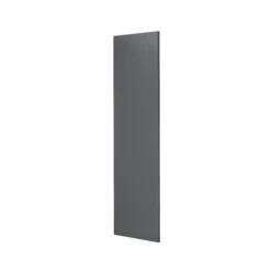 GoodHome Stevia & Garcinia Gloss Anthracite Slab Standard End Panel (H)2400mm (W)610mm -Prime Kitchen goodhome stevia garcinia gloss anthracite slab standard end panel h 2400mm w 610mm3663602640837 01c bq