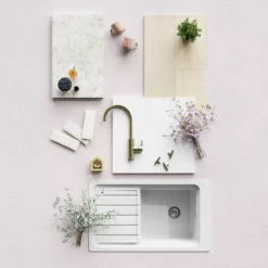 GoodHome Stevia & Garcinia Gloss White Slab Standard Base Clad On End Panel (H)900mm (W)610mm -Prime Kitchen goodhome stevia garcinia gloss white slab standard base clad on end panel h 900mm w 610mm3663602647249 20i